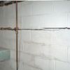 Severe foundation damage from a long crack in a bucking wall of a Rhinelander home.