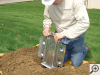 Steel earth anchor assembly installation in Menasha.