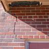 A long foundation crack that begins at a doorway of a Mosinee home.