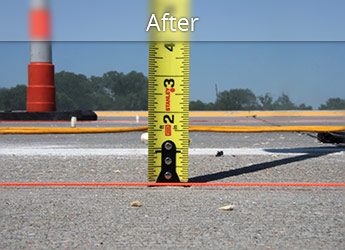 After leveling Fond Du Lac roadway with PolyLevel®